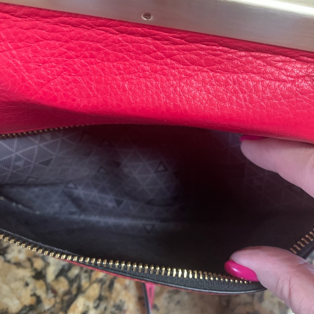 Botkier Red Leather Satchel Purse - Picture 7 of 11